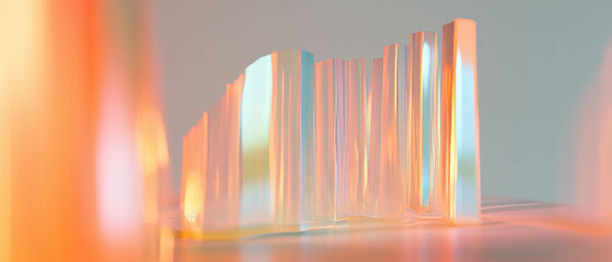 Visual representation of statistical data through abstract 3D violin plots and density estimation