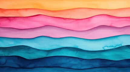 Sponge watercolor concept. Abstract watercolor waves in vibrant hues showcasing fluid movement and color harmony.