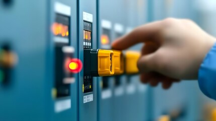 Detailed Inspection of Electrical Panels by Expert Technicians in an Organized Industrial