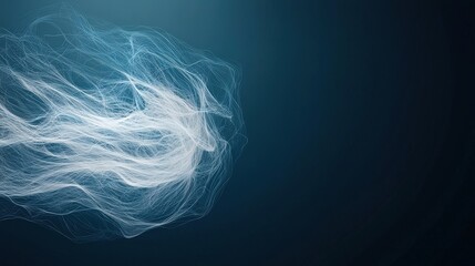 Ethereal Light Waves on a Dark Background