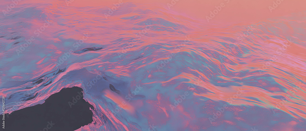 Poster gradient abstraction with a gritty texture creating an industrial feel