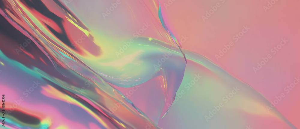 Poster modern gradient background with subtle chromatic aberration effects showcasing digital art aesthetic