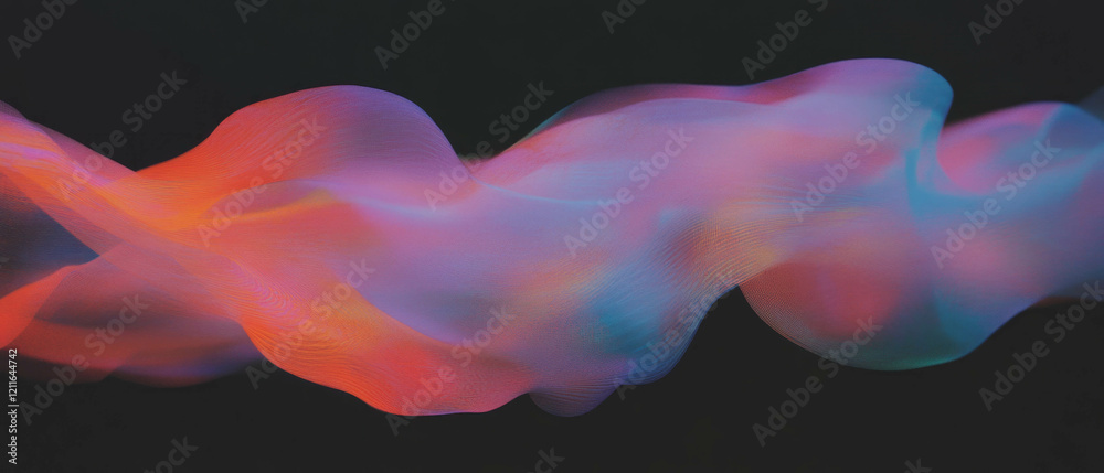 Fototapete Visual representation of cloud computing networks and data processing in an abstract design