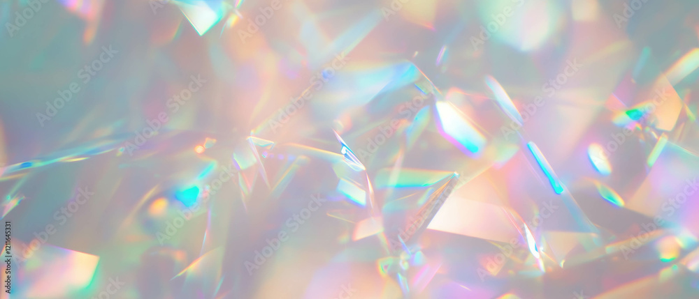 Poster blurred holographic textures create a dreamy background for creative applications
