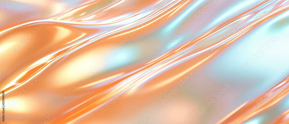 Poster modern abstract background showcasing digital waves with reflective light highlights