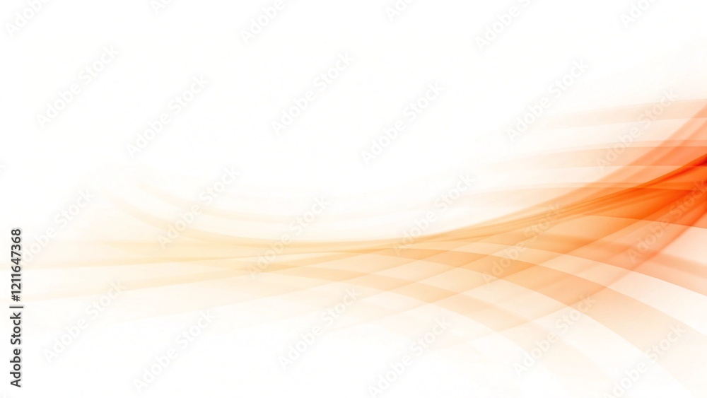 Aufkleber Curve and blend light orange abstract background, modern swirl pattern with smooth waves, digital fluid texture design for wallpapers, presentations, web, and elegant creative visuals