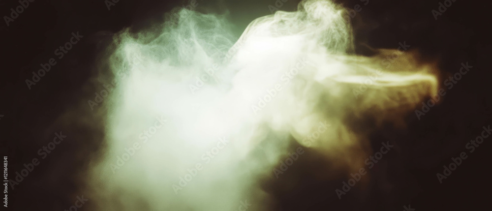 Aufkleber Dusty lens effect creating a soft focus with a vintage film look in an abstract background