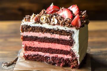 chocolate cake with cherry