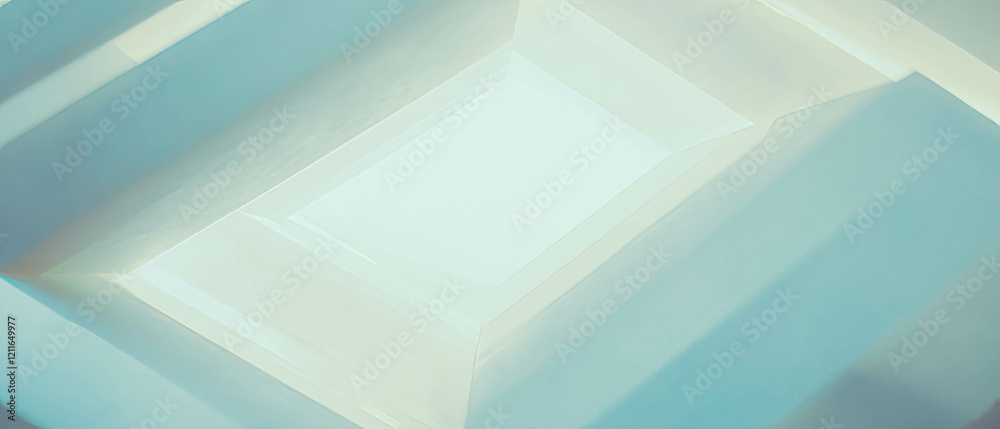 Aufkleber Geometric onyx shapes create an abstract backdrop with a central empty space for design elements