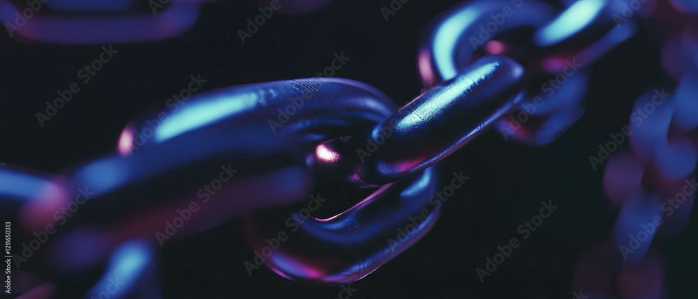 Poster Gradient blockchain texture with smooth design and empty center for creative projects