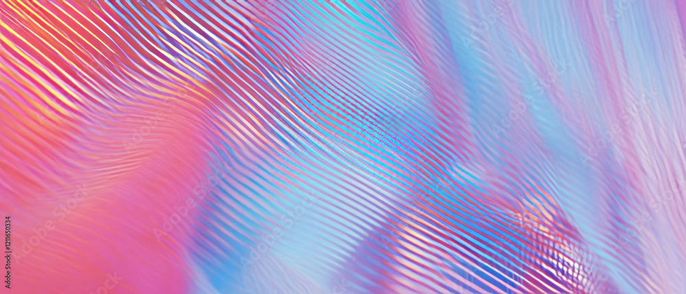 Aufkleber Gradient blockchain texture with smooth empty center and vibrant flowing colors