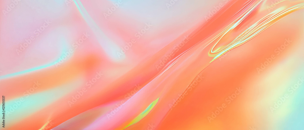 Poster Stunning gradient digital waves create a modern abstract background design