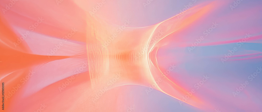 Poster Vibrant gradient waves creating a dynamic abstract visual experience in a modern design