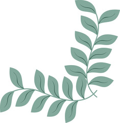 Fototapeta premium Outline Flowers Corner