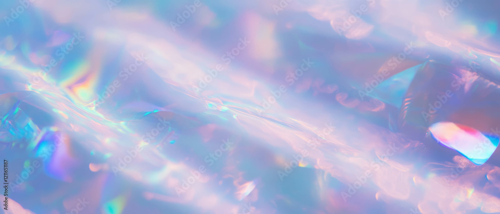 Aufkleber Abstract holographic background with space for message and vintage banner effect design