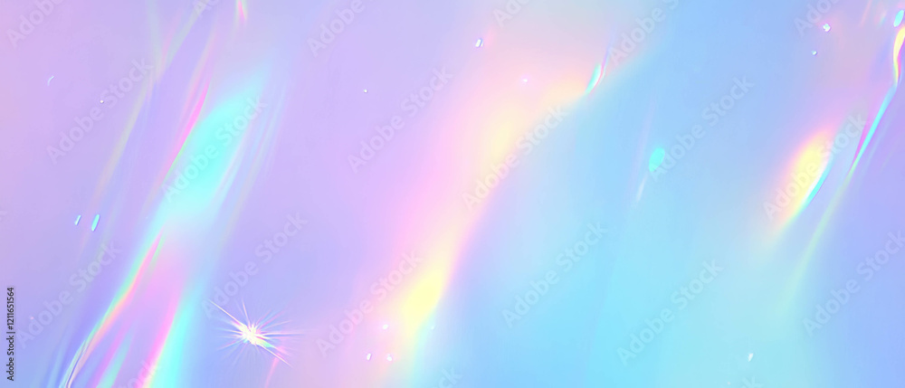 Poster holographic gradients blend in seamless banner style with empty center for creative designs