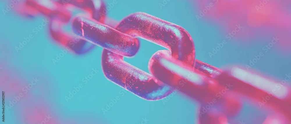 Poster Interconnected blockchain nodes with vibrant abstract background and central space for tech elements