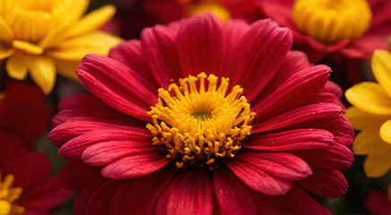 red and yellow flower