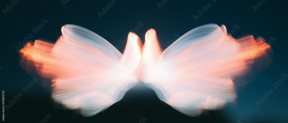Poster vibrant light streaks radiate from the center creating an energetic explosion effect