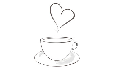 ゆっくりコーヒーを楽しんでいる、コーヒーブレイクのイメージ
