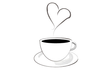 ゆっくりコーヒーを楽しんでいる、コーヒーブレイクのイメージ
