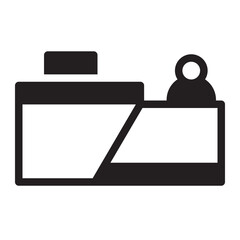 reception deskreception glyph icon