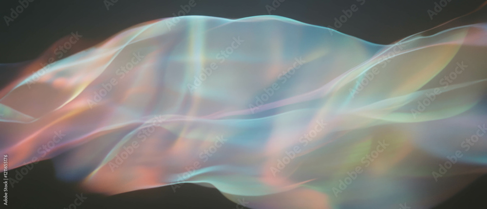 Leinwandbilder dynamic light streaks create an abstract modern art composition with flowing patterns