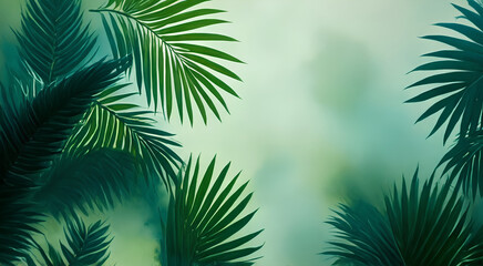 palm tree leaves