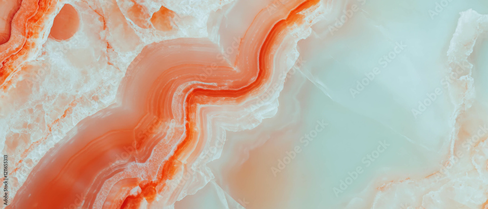 Aufkleber Intricate macro onyx details with an abstract design and clear areas enhancing visual depth