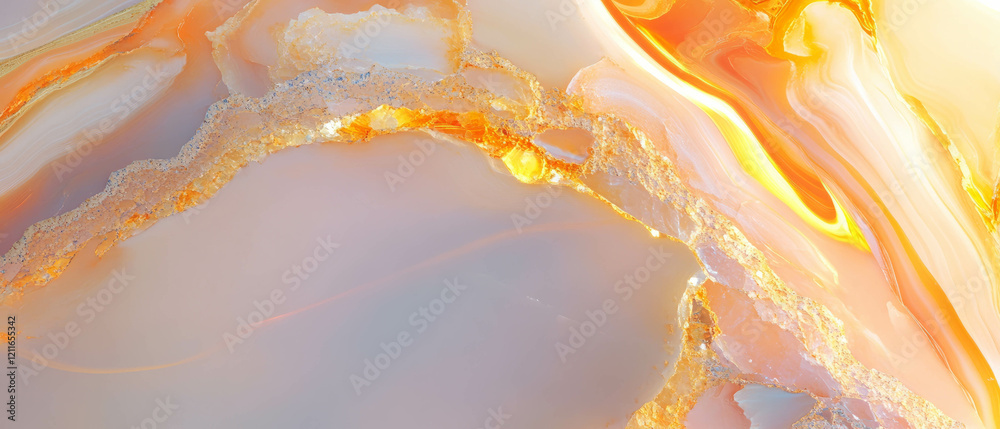 Poster intricate macro onyx abstract background with vibrant swirls and clear areas