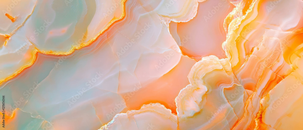 Poster Abstract onyx background with blurred edges and central clarity creating a soft visual effect
