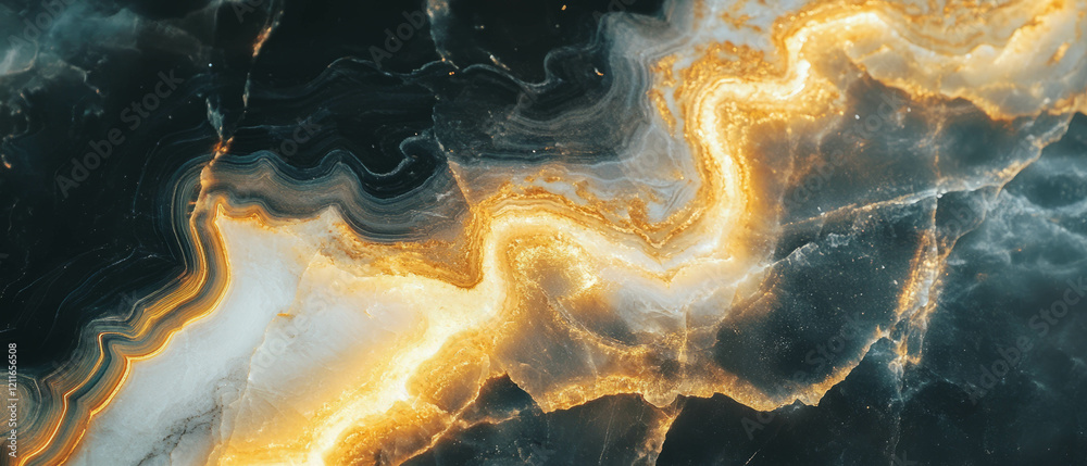 Poster luminous onyx abstract background with elegant light reflections for branding purposes