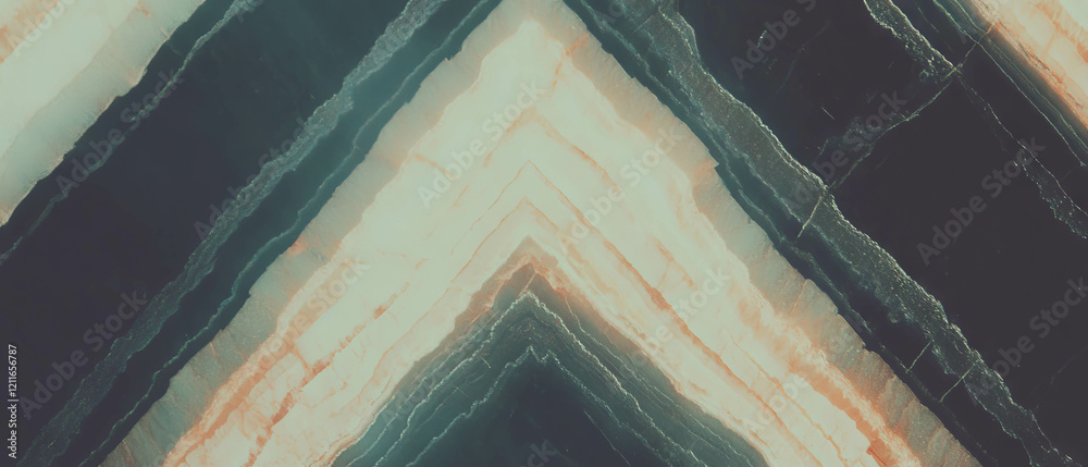 Poster Abstract Onyx background with sharp lines and central empty space for design applications