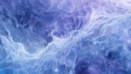 Fototapeta premium Cosmic Nebula, swirling clouds, stars, space background; ideal for science, fantasy design