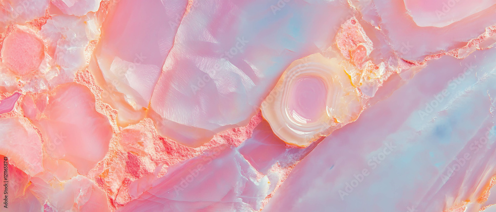 Poster elegant pink onyx abstract background with mosaic effect and artistic composition