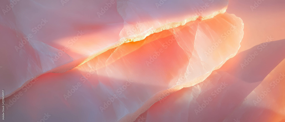 Aufkleber elegant abstract backdrop featuring pink onyx with shadow effects and empty central space