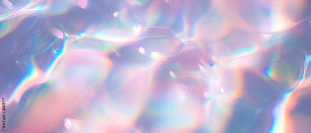 Aufkleber Rainbow bokeh circles create a dreamy, soft light background for various creative uses