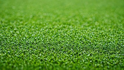Fototapeta premium Close-up of lush green grass, creating a vibrant and natural texture for backgrounds