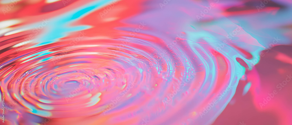 Poster Ripples of information flow through a vibrant neural network background representing AI concepts