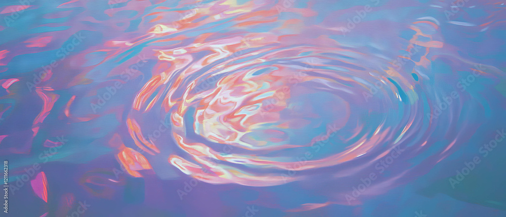 Poster ripples of light create a vibrant tapestry of art and human expression in abstract design