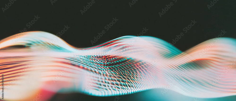 Poster ripples of light create an abstract expression of art and creativity