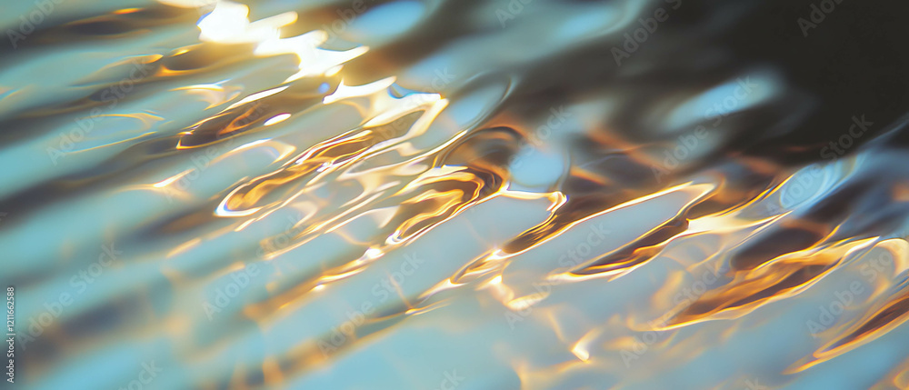 Poster abstract ripples of light highlighting renewable energy concepts and sustainable technology