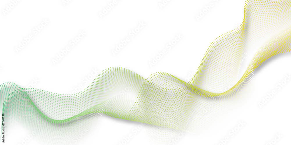 Aufkleber Smooth wave abstract vector background layout design.background image with dynamic curves.Abstract blue futuristic blend waves lines technology background and sound wave lines on white background.