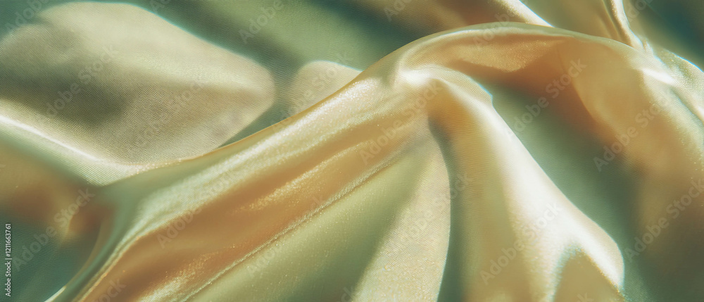 Poster Flowing ripples of soft fabric create an abstract background with gentle textures