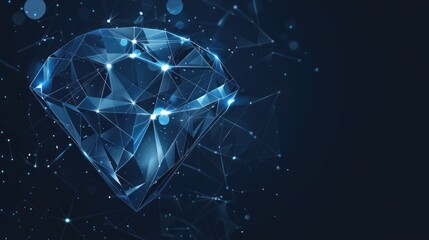 Fototapeta premium Digital Diamond Illustration