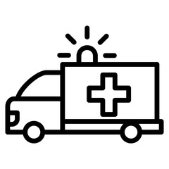 Ambulance  Icon Element For Design