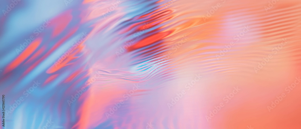 Aufkleber Vibrant ripples reflect dynamic patterns in an abstract water background