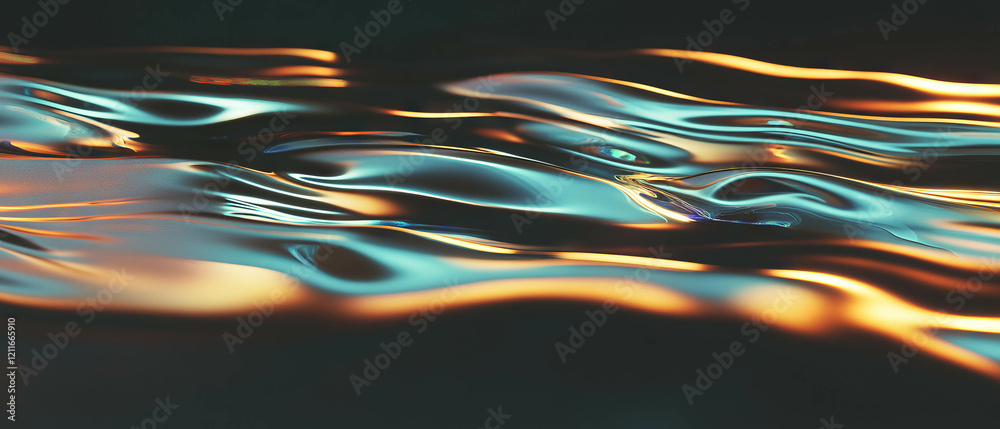 Aufkleber Rippling digital surface creating a modern abstract background for creative projects