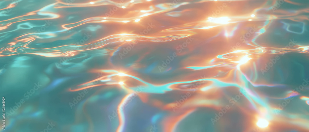 Poster Rippling digital surface creating a modern and clean abstract background for various uses