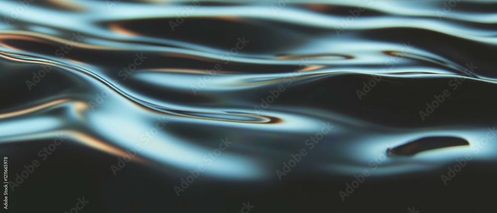 Poster Rippling digital surface background with modern banner space for text or images